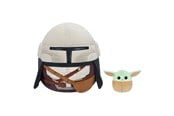 Plys - Squishmallows 30 cm Mandalorian and 9 cm Grogu - 270560