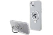 Mobil - Covers & Cases - Karl Lagerfeld KLHMP15MHMRSKCH iPhone 15 Plus / 14 Plus 6.7" white/white hardcase Ring Stand Karl&Choupette MagSafe - 3666339168889