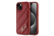 Mobil - Covers & Cases - Karl Lagerfeld Diagonal Quilted Script case for iPhone 15 / 14 / 13 - red - 3666339252366
