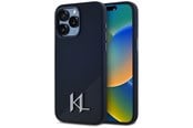 Mobil - Covers & Cases - Karl Lagerfeld Silicone Shadow Metal Initial MagSafe Case for iPhone 15 Pro Black - 3666339252946