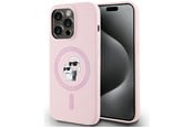 Mobil - Covers & Cases - Karl Lagerfeld Silicone Karl&Choupette MagSafe Case for iPhone 14 Pro Max - Pink - 3666339254452