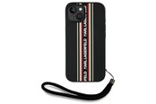 Mobil - Covers & Cases - Karl Lagerfeld Saffiano Athleisure Stripes Cord iPhone 15 Case - Red - 3666339254605