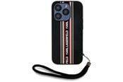 Mobil - Covers & Cases - Karl Lagerfeld Saffiano Athleisure Stripes Cord iPhone 15 Pro Case - Red - 3666339254629