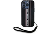 Mobil - Covers & Cases - Karl Lagerfeld Saffiano Athleisure Stripes Cord iPhone 15 Pro Case - Pink - 3666339254766