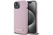 Mobil - Covers & Cases - Karl Lagerfeld FW Metal Plate MagSafe iPhone 15 Case - Pink - 3666339255305
