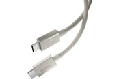 USB kabel - Spigen Essential USB-C to USB-C 60W Fabric Cable - 1.5m - Natural Titanium - ACA10419
