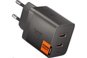 Mobil - Adaptere & Opladere - Spigen Essential 47W Wall Charger | 2x USB-C | Gunmetal - ACH10450