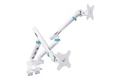 Vægbeslag, AV-Beslag & AV-Møbler - DIGITUS mounting kit - for 2 curved / flat panels - 2 x 10 kg - white - Maks 20 kg - Maks størrelse 35 " - DA-90472