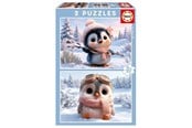 Puslespil - Educa 2X20 Cute Penguins - 20505