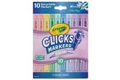 Kreativt Legetøj - Crayola Clicks Retractable Markers 10 Pcs - Pastel - 58-8378