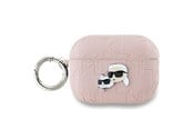 Mobil - Andet Tilbehør - Karl Lagerfeld Monogram Karl & Choupette Head case for AirPods Pro 2 - pink - 3666339283704