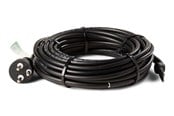 Kabler, ledninger, afdækning og brandsikring - HEATCOM FrostSafe 13W/m varmekabel med termostat & stikprop med jord, 22,5 meter - 43100225