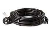 Kabler, ledninger, afdækning og brandsikring - HEATCOM FrostSafe 13W/m varmekabel med termostat & stikprop med jord, 45 meter - 43100450