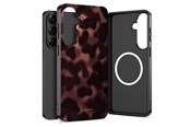 Mobil - Covers & Cases - Tech-Protect Lamano MagSafe Case for Samsung Galaxy A57 5G - Black & Brown - 5906302392193