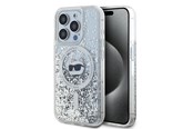 Mobil - Covers & Cases - Karl Lagerfeld Liquid Glitter Choupette Head MagSafe case for iPhone 15 Pro - transparent - 3666339285746