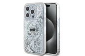 Mobil - Covers & Cases - Karl Lagerfeld Liquid Glitter Karl Head MagSafe case for iPhone 15 Pro - transparent - 3666339285609
