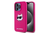 Mobil - Covers & Cases - Karl Lagerfeld Silicone Choupette Head MagSafe case for iPhone 15 Pro - pink - 3666339257422