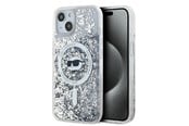 Mobil - Covers & Cases - Karl Lagerfeld Liquid Glitter Choupette Head MagSafe case for iPhone 15 / 14 / 13 - transparent - 3666339285722