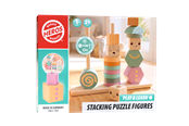 Trælegetøj - Heros FSC® Play & Learn – Stabelbare træfigurer (bløde neutrale/pastelfarver) - HE0028