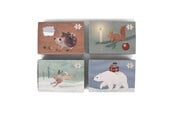 Babylegetøj - Filibabba Set of 4 puzzles - Wonderful Winter - FI-03311