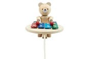 Babylegetøj - PLANTOYS Pull-along Musical Bear - PT-5807