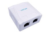 Netværkstilbehør - Gembird Cablexpert network surface mount box - NCAC-2F6A-01
