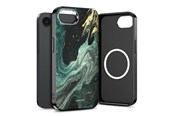 Mobil - Covers & Cases - Tech-Protect Lamano MagSafe Case for iPhone 16e / 17e - Black & Green - 5906302392650