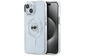 Mobil - Covers & Cases - Karl Lagerfeld IML Metal Karl Head MagSafe Case for iPhone 15 Plus White - 3666339284053