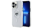Mobil - Covers & Cases - Karl Lagerfeld IML Metal Choupette Head MagSafe Case for iPhone 14 Pro Max - White - 3666339284176