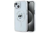 Mobil - Covers & Cases - Karl Lagerfeld IML Metal Choupette Head MagSafe iPhone 15 Plus Case - White - 3666339284190
