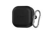 Mobil - Covers & Cases - Tech-Protect Silicone Hook Case for Samsung Galaxy Buds 4 / 4 Pro - Black - 5906302392865