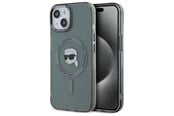 Mobil - Covers & Cases - Karl Lagerfeld KLHMP15SHLSKIK iPhone 15 6.1" black/black hardcase IML Metal Karl Head MagSafe - 3666339284466