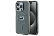 Mobil - Covers & Cases - Karl Lagerfeld KLHMP15LHLSCHK iPhone 15 Pro 6.1" black/black hardcase IML Metal Choupette Head MagSafe - 3666339284626