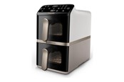Andre køkkenapparater - Philips 4000 Series NA462 - double hot air fryer - silk beige/white - NA462/80