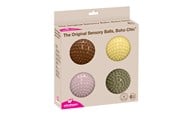 Babylegetøj - Edushape Sansebolde Boho Chic 10 cm 4-pak - 19025