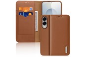 Mobil - Covers & Cases - Dux Ducis Hivo Case for Samsung Galaxy S25 Edge with Flip and RFID Protection - Brown - 6971824157857