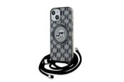 Mobil - Covers & Cases - Karl Lagerfeld IML Crossbody Monogram Karl & Choupette Head MagSafe Case for iPhone 15 / 14 / 13 - Black - 3666339286422