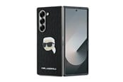 Mobil - Covers & Cases - Karl Lagerfeld Saffiano Monogram Head Pin Case for Samsung Galaxy Z Fold 6 - Black - 3666339322540