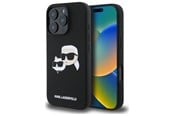 Mobil - Covers & Cases - Karl Lagerfeld Silicone Case Heads Print MagSafe for iPhone 16 Pro - Black - 3666339319540