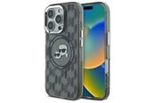 Mobil - Covers & Cases - Karl Lagerfeld IML Monogram Karl & Choupette Head MagSafe iPhone 16 Pro Case - Black - 3666339318383