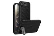 Mobil - Covers & Cases - Nillkin CarboProp Magnetic Case with Camera Cover and Stand for iPhone 16e / 17e - Black - 6902048297111