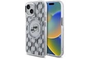 Mobil - Covers & Cases - Karl Lagerfeld IML Monogram Karl & Choupette Head MagSafe iPhone 15 Case - Clear - 3666339285302