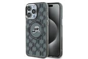 Mobil - Covers & Cases - Karl Lagerfeld IML Monogram Karl & Choupette Head MagSafe Case for iPhone 15 Pro Max - Black - 3666339284916