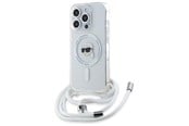 Mobil - Covers & Cases - Karl Lagerfeld Crossbody IML Karl Head Magsafe Case for iPhone 16 Pro Max - Clear - 3666339320553