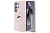 Mobil - Covers & Cases - Karl Lagerfeld Silicone Double Heads And Circle MagSafe Samsung Galaxy S25 Ultra Case Pink - 3666339450229