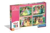 Puslespil - Clementoni Puzzle 4in1 Disney Princess (12 16 20 24 pieces) Floor - 21746