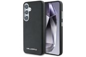 Mobil - Covers & Cases - Karl Lagerfeld Saffiano Full Wrapped Elongated Metal Logo MagSafe Case for Samsung Galaxy S25 - Black - 3666339450236