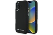 Mobil - Covers & Cases - Karl Lagerfeld Saffiano Full Wrapped Elongated Metal Logo MagSafe Case for iPhone 16 - Black - 3666339359447