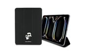 Tablet - Covers & Cases - Karl Lagerfeld Saffiano Magnetic Karl & Choupette iPad Pro 11" 2024 Book Cover Case - Black - 3666339388027