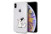 Mobil - Covers & Cases - Karl Lagerfeld Choupette Fun iPhone Xs Max Case - Transparent - 3700740436004